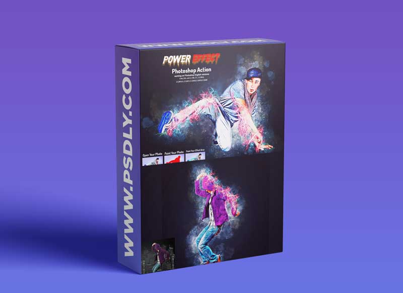 CreativeMarket - Power Effect Photoshop Action 5927557