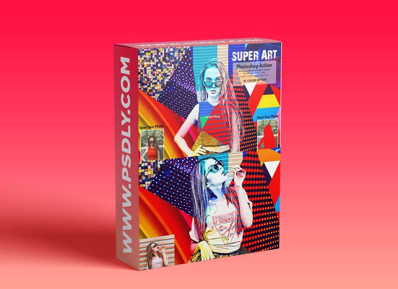 CreativeMarket - Super Art Photoshop Action 5922257