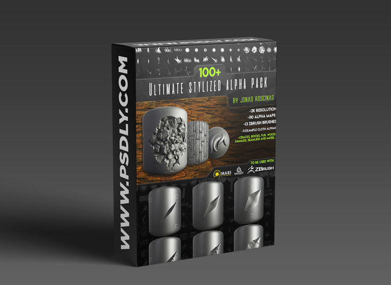 Cubebrush – 100+ Ultimate Stylized Alpha Pack by J Roscinas