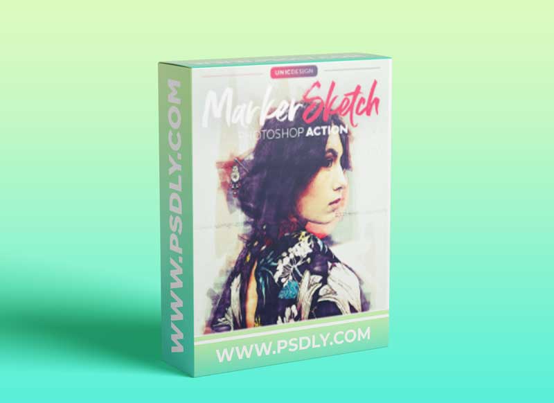 GraphicRiver - Marker Sketch Photoshop Action 30819020