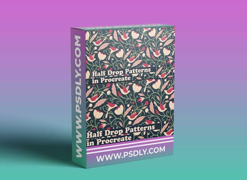 Half Drop Patterns in Procreate: Complex Elements and Custom Actions