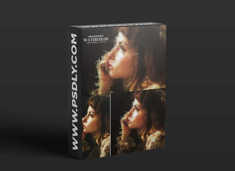 Impressionist Watercolor Photoshop Action