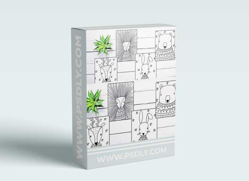 Learn How to Draw 4 Animals in Cozy Sweaters: Step-By-Step Art Lessons for Beginners and Kids