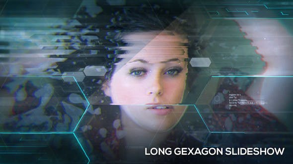 Videohive Long Gexagon Slideshow 18914657