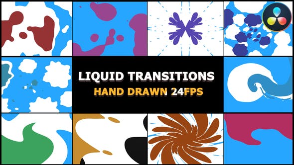 Videohive 2D FX Liquid Transitions Da Vinci 30591345