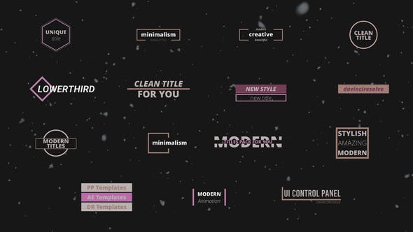 Videohive Unique Titles Pack 30118113
