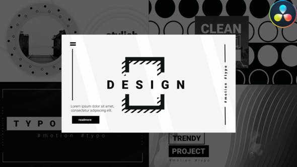 Videohive Monochrome Typography 29971198