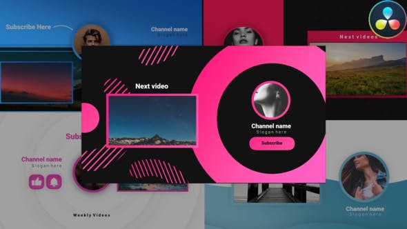 Videohive Youtube Stylish Endscreens 30809288