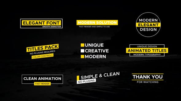 Videohive Modern Titles 29656271