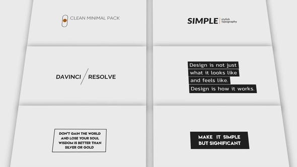 Videohive Clean Minimal Titles V.2 30124948