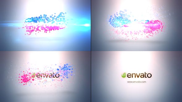 Videohive Colourful Particles Logo 30212200