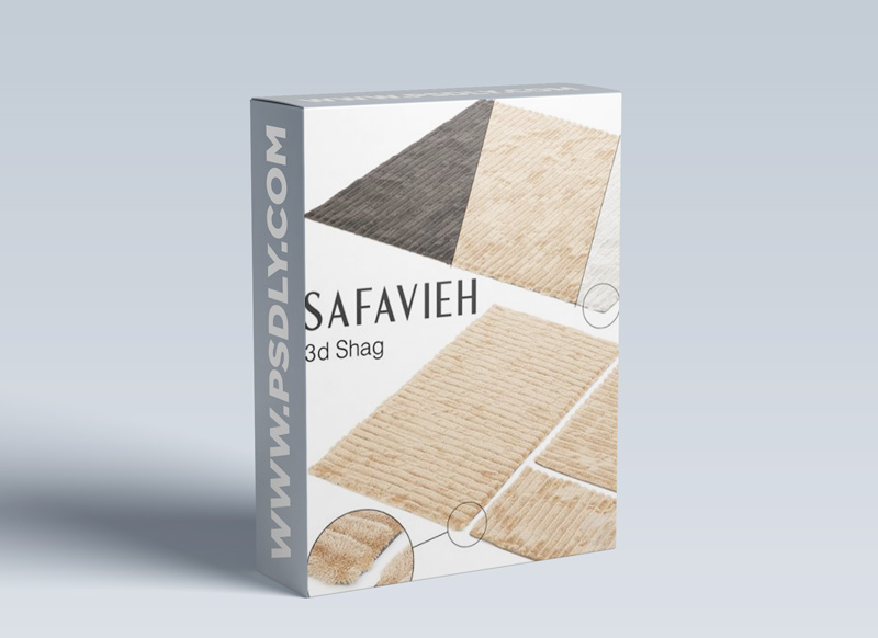 SAFAVIEH 3D SHAG SET