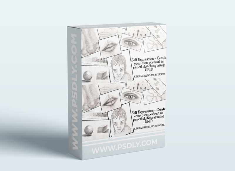 Self Expression - Create your own Portrait in Pencil Sketching using Grid in most simplified way
