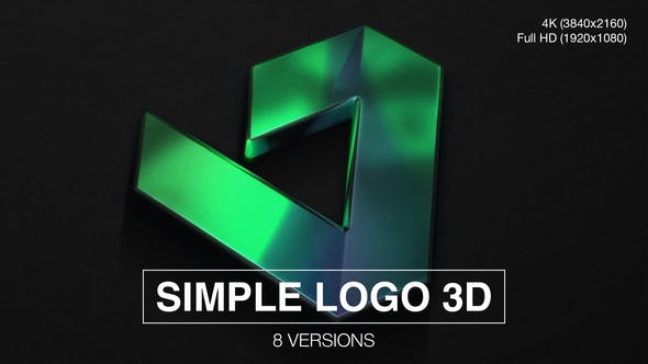 Videohive Simple Logo 3D Reveal (8-Pack) 28671439