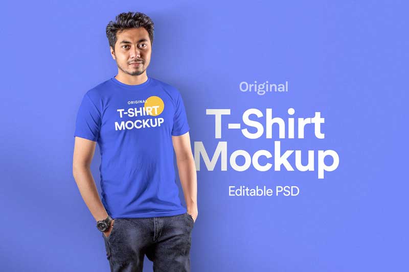 T-Shirt Mockup - Vol 19 BXRFML9