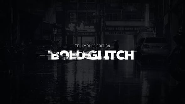 Videohive Title Animator Bold Glitch DaVinci Resolve 30064683
