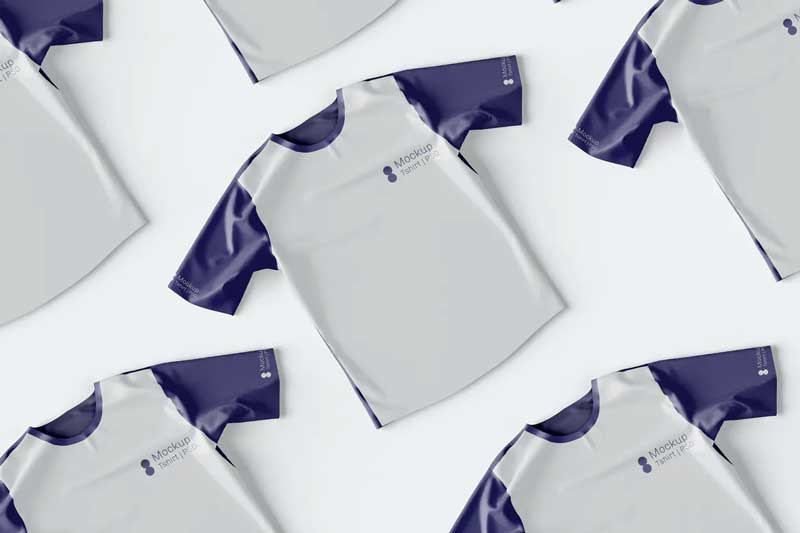 Top View of T-Shirt Mockup GH764X6