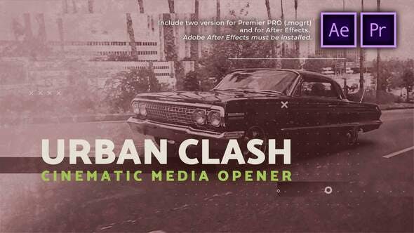 Videohive Urban Clash Cinematic Media Opener 31161820