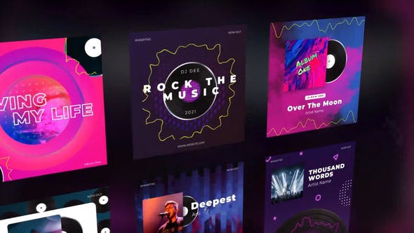 Videohive Audio spectrum covers record 30958555