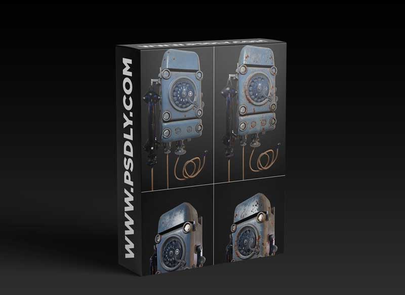 Vintage Dial Phone 3D Models