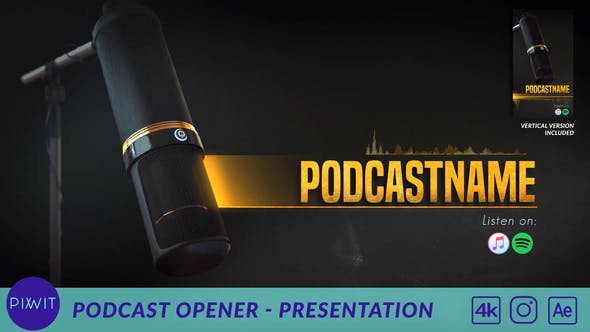 Videohive Podcast Opener Presentation 31104537