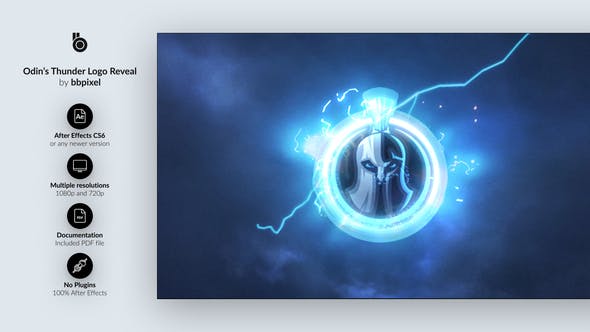 Videohive Odin's Thunder Logo Reveal 25024629