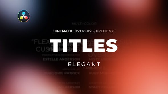 Videohive Titles Elegant Cinematic 2 29583769