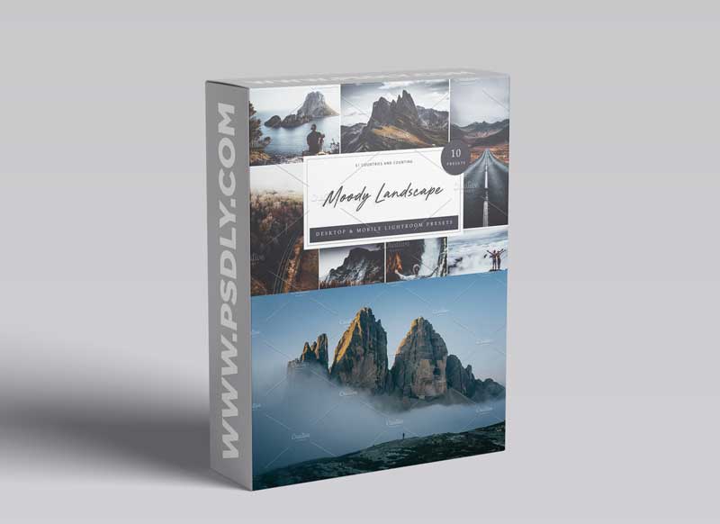 CreativeMarket - 10 x Lightroom Moody Landscape 5962629
