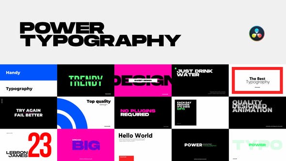 Videohive Power Typography 30375656