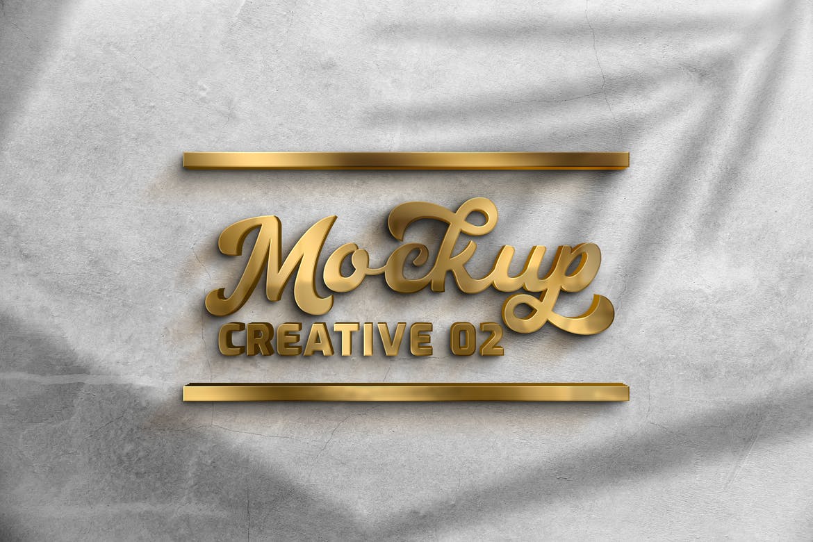 YDM 3D Logo Mockup