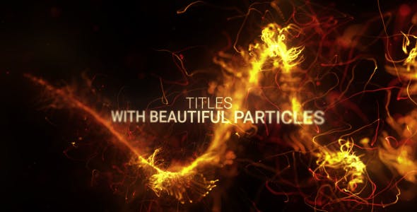 Videohive Abstract Particles Titles Trailer 20606970