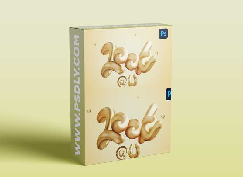 Adobe Photoshop 3D Text Effect - Create Gold Realistic Typography Art