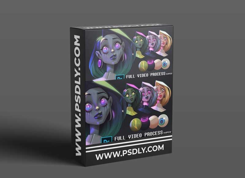 ArtStation - How to render character with photoshop tools by Sasha Tudvaseva