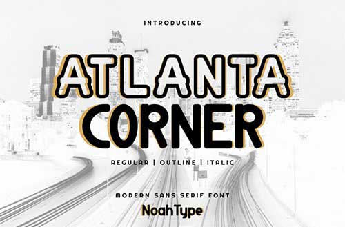 Atlanta Corner Font