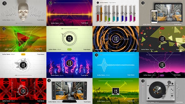 Videohive 50 Audio Spectrum Music Visualizers 19627228