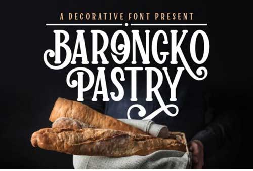 Barongko Pastry Font