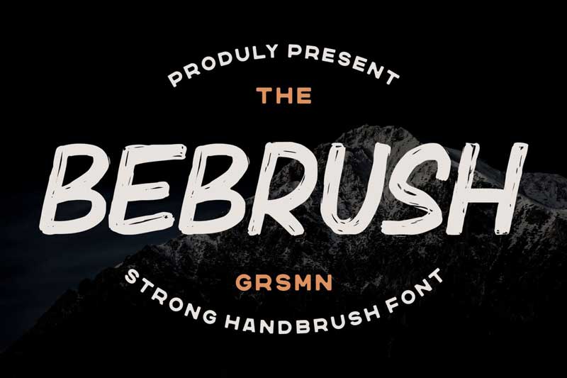 Bebrush – Hand brushed Font
