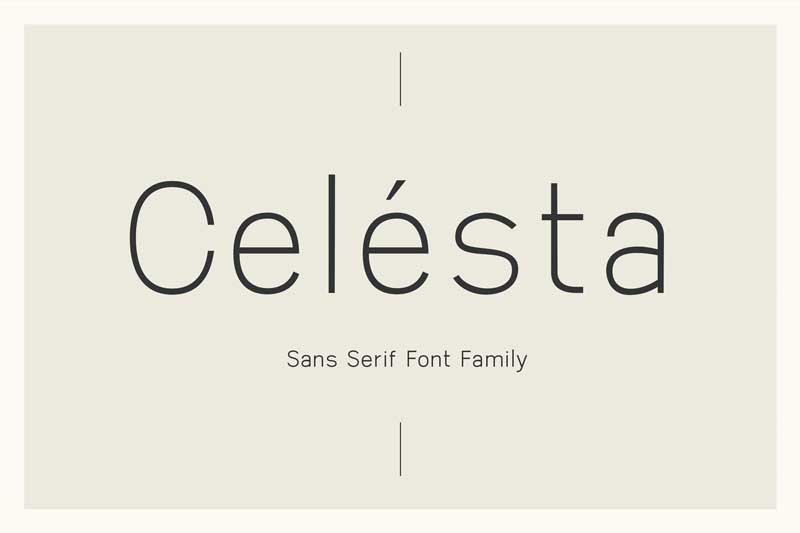 Celesta - Sans Serif Font