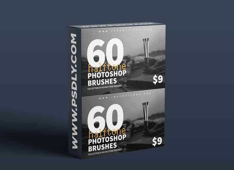 CreativeMarket - 60 Halftone Photoshop Brushes 6028561
