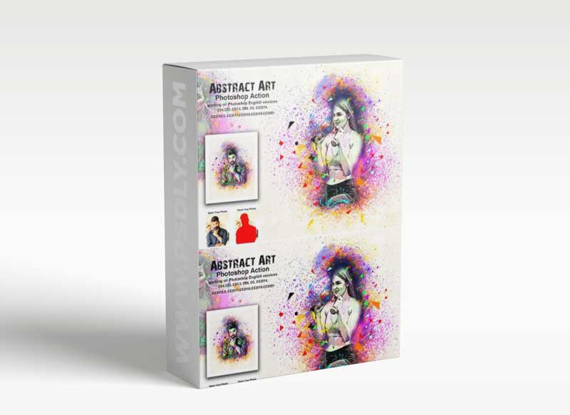 CreativeMarket - Abstract Art Photoshop Action 5480258