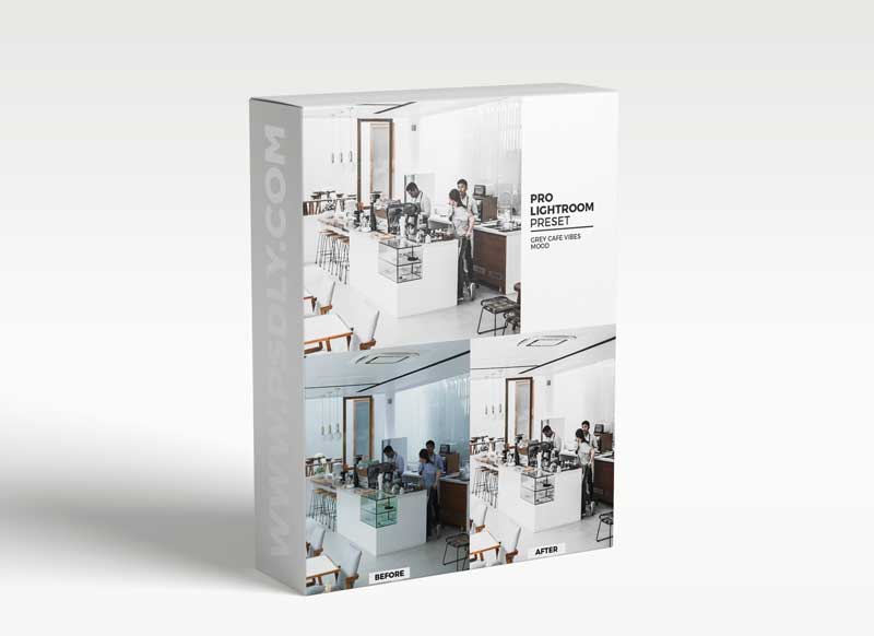 CreativeMarket - Grey Cafe Mood Lightroom Presets 5982434