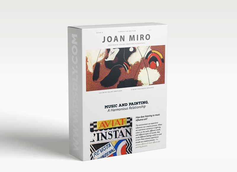 CreativeMarket - Joan Miro's Art Procreate Brushes 5965790