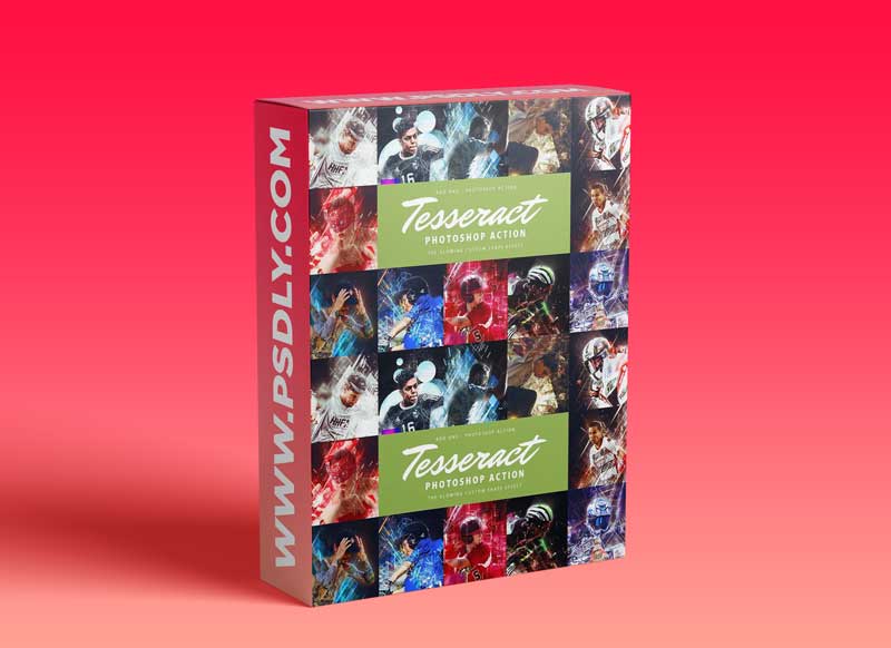 CreativeMarket - Tesseract Photoshop Action 4284639