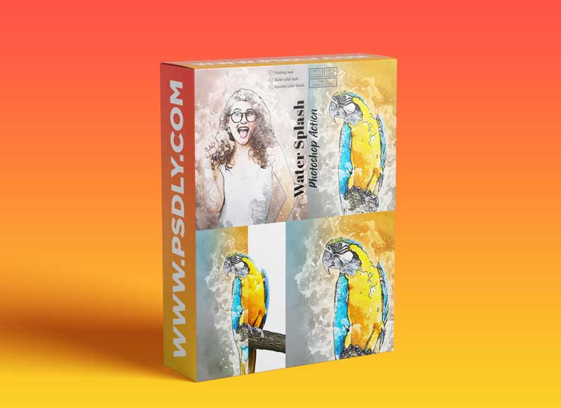 CreativeMarket - Water Splash Photoshop Action 5853025