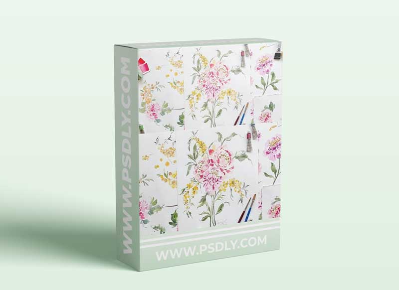 Easy Watercolour Peonies (and Gold Leafing) Step by Step