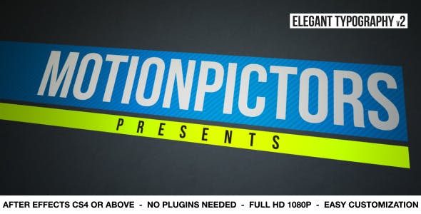 Videohive Elegant Typography V2 2950403