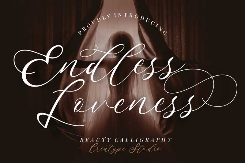 Endless Loveness Beauty Calligraphy