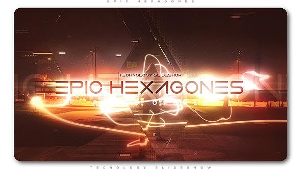 Videohive Epic Hexagones Technology Slideshow 21147246