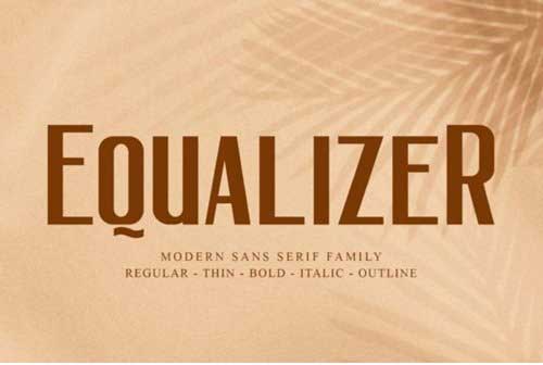 Equalizer Font