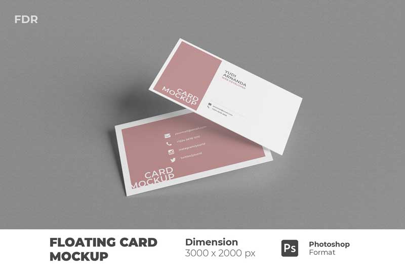 Floating Business Card